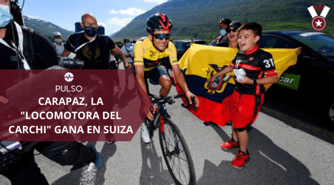 CARAPAZ, «LA LOCOMOTORA DEL CARCHI» GANA EN SUIZA